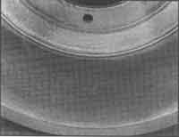 Heat checked brake drum.