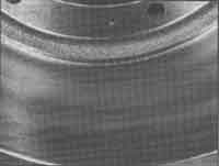 Scored brake drum.